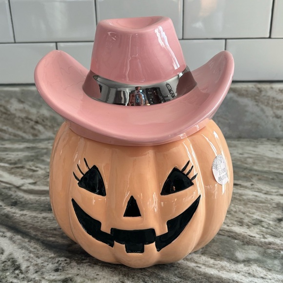 Other - Jacky is Goin’ to Nash Halloween Cowgirl Jack-o-Lantern Cookie Candie Jar